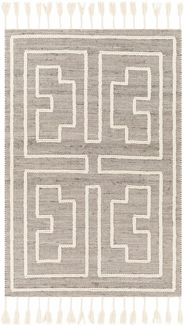 Azra Tasseled Jute&Wool Rug Rugs TriadCommerceInc 5' x 7'6" Rectangle