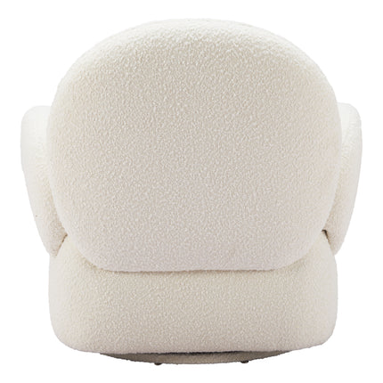 Pilka Swivel Chair White Chairs TriadCommerceInc   