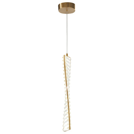 Efell Brushed Gold 10 Watt Pendant Chandeliers TriadCommerceInc   