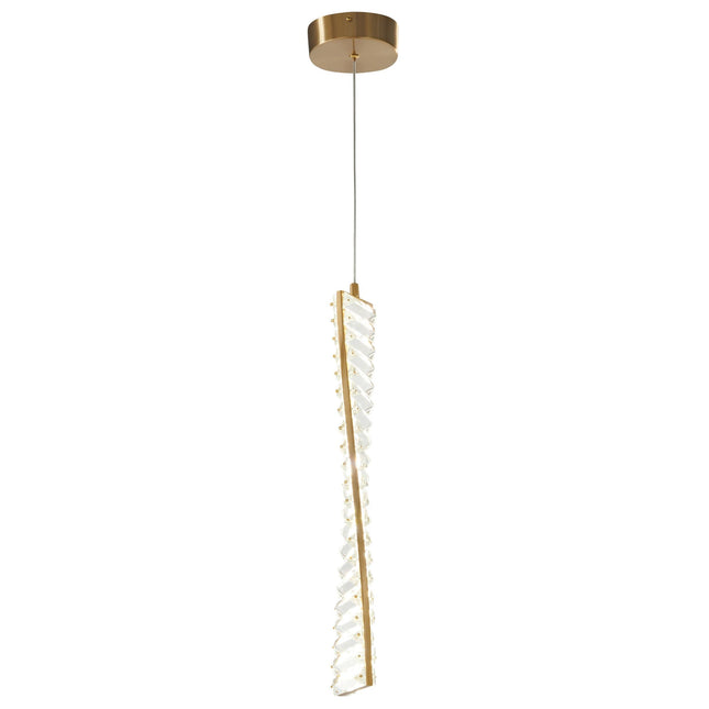 Efell Brushed Gold 10 Watt Pendant Chandeliers TriadCommerceInc   