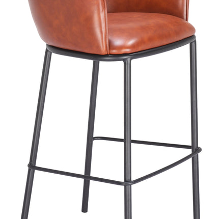 Garston Barstool Brown Barstools TriadCommerceInc   