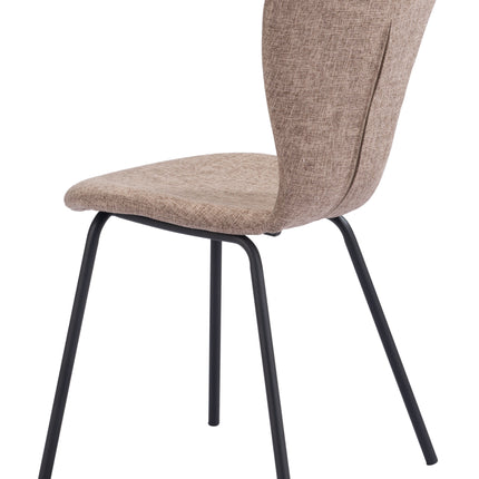 Tollo Dining Chair (Set of 2) Brown Chairs TriadCommerceInc   