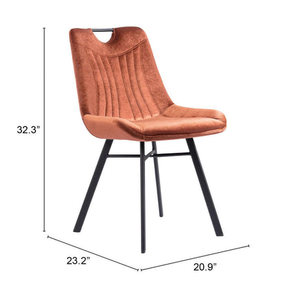 Tyler Dining Chair (Set of 2) Brown Chairs TriadCommerceInc   