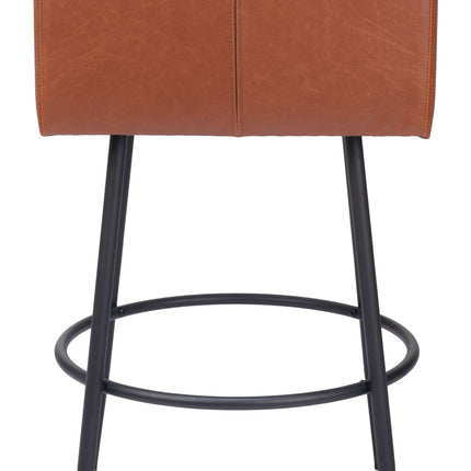 Horbat Barstool (Set of 2) Brown Barstools TriadCommerceInc   