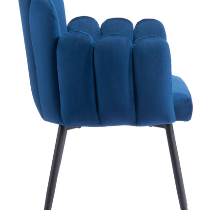 Noosa Dining Chair (Set of 2) Navy Blue Chairs TriadCommerceInc   