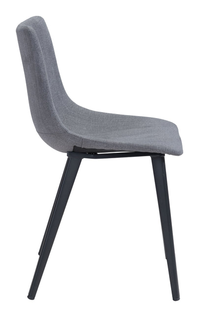 Daniel Dining Chair (Set of 2) Gray Chairs TriadCommerceInc   