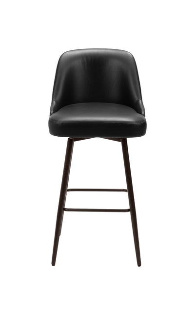 Keppel Swivel Barstool Black & Bronze Barstools TriadCommerceInc   