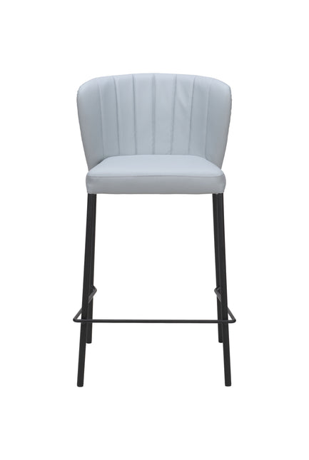 Linz Counter Stool (Set of 2) Gray Counter Stools TriadCommerceInc   