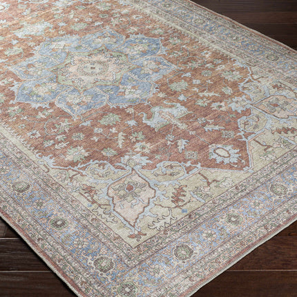Brown Bagamanoc Medallion Washable Area Rug - Clearance Rugs TriadCommerceInc
