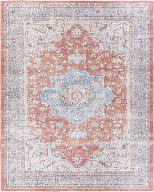Brown Bagamanoc Medallion Washable Area Rug - Clearance Rugs TriadCommerceInc 7'6'' x 9'6'' Rectangle