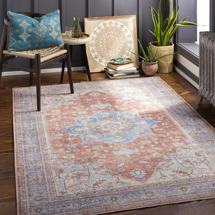 Brown Bagamanoc Medallion Washable Area Rug - Clearance Rugs TriadCommerceInc
