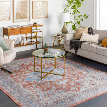 Brown Bagamanoc Medallion Washable Area Rug - Clearance Rugs TriadCommerceInc