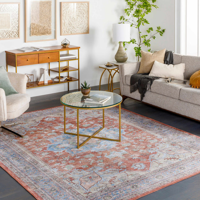 Brown Bagamanoc Medallion Washable Area Rug - Clearance Rugs TriadCommerceInc