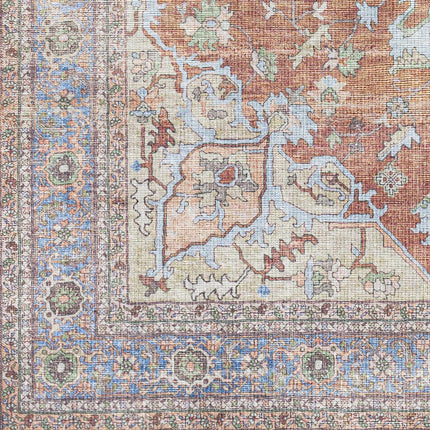 Brown Bagamanoc Medallion Washable Area Rug - Clearance Rugs TriadCommerceInc