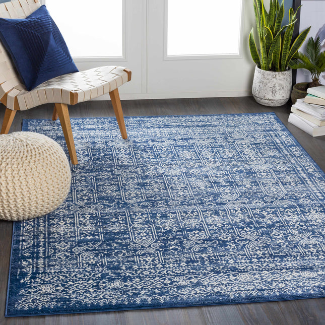 Michie Dark Blue Area Rug - Clearance Rugs TriadCommerceInc