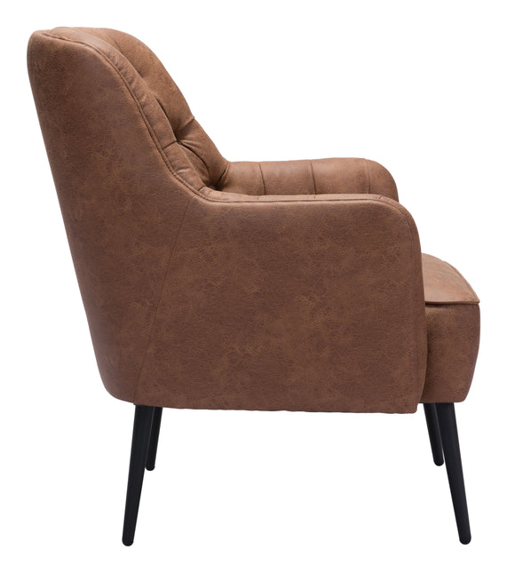 Tasmania Accent Chair Vintage Brown Chairs TriadCommerceInc