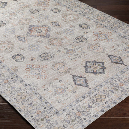 Beige Beckett Vintage Washable Area Rug - Promo Rugs TriadCommerceInc
