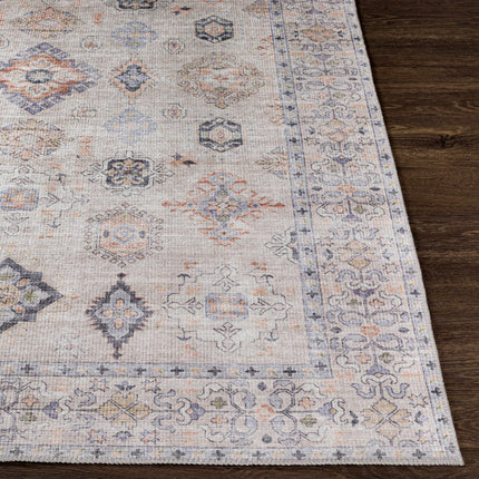 Beige Beckett Vintage Washable Area Rug - Promo Rugs TriadCommerceInc
