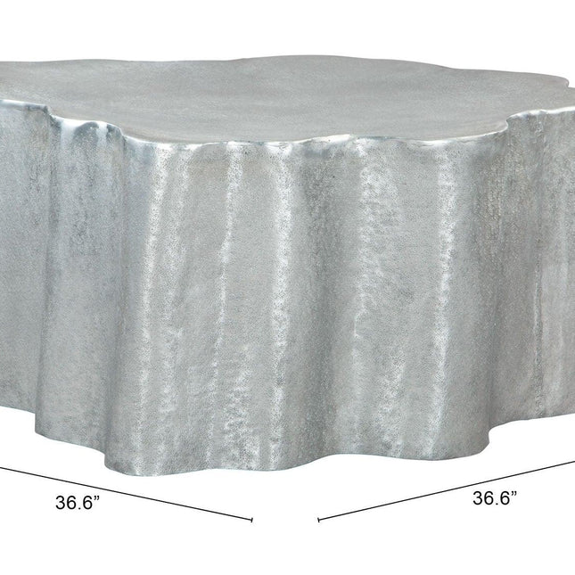 Kortha Coffee Table Antique Silver Coffee Tables TriadCommerceInc   