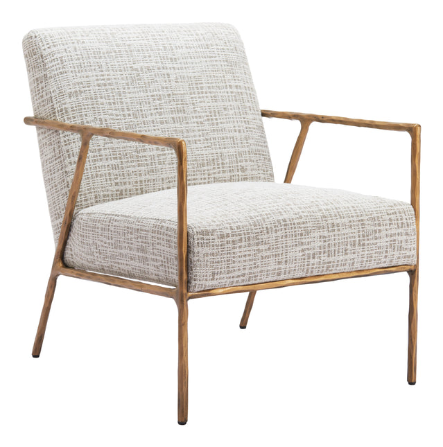 Norrebro Accent Chair Beige Frost Chairs TriadCommerceInc Default Title  