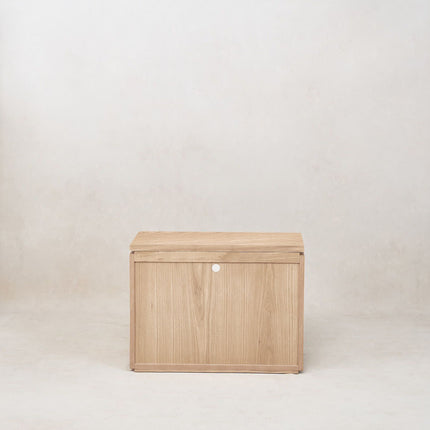 Sofita Wood Nightstand - White Oak End Tables TriadCommerceInc