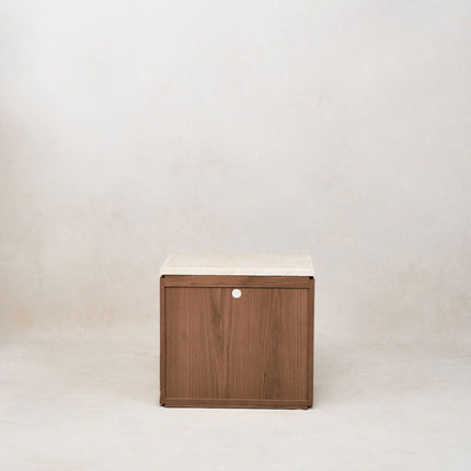 Sofita Marble Nightstand - Mocha End Tables TriadCommerceInc