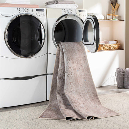 Bethany Vintage Flat Pile Washable Rug Rugs TriadCommerceInc