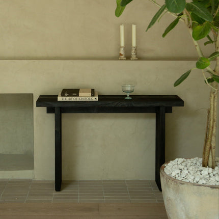 Shou Sugi Ban Entry Console Entry Console TriadCommerceInc