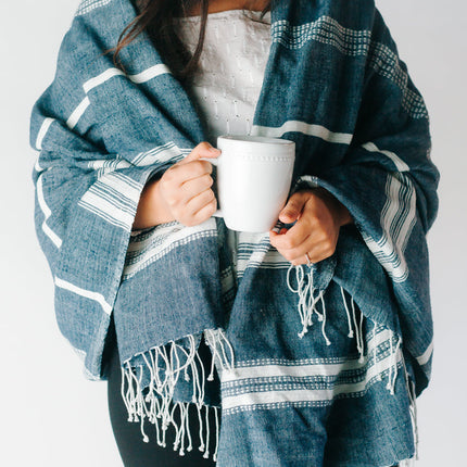 Aden Cotton Throw Blanket Blankets TriadCommerceInc   
