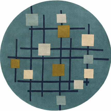 Bellvue Modern Wool Rug Rugs TriadCommerceInc 8' Round