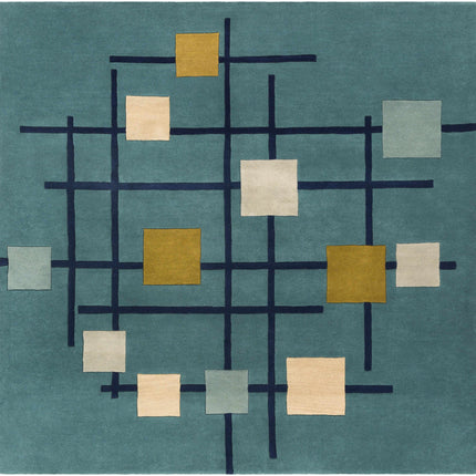 Bellvue Modern Wool Rug Rugs TriadCommerceInc 8' Square