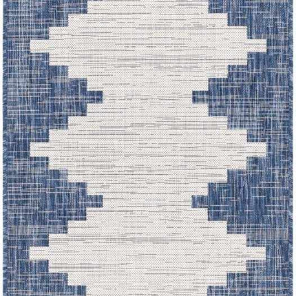 Djugun Navy Indoor & Outdoor Rug Rugs TriadCommerceInc 2'7" x 10' Runner