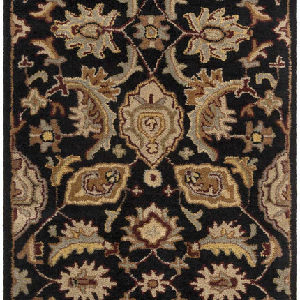 Blomkest Black&Yellow Traditional Wool Carpet - Promo Rugs TriadCommerceInc 2'3" x 10' Runner