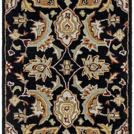 Blomkest Black&Yellow Traditional Wool Carpet - Promo Rugs TriadCommerceInc