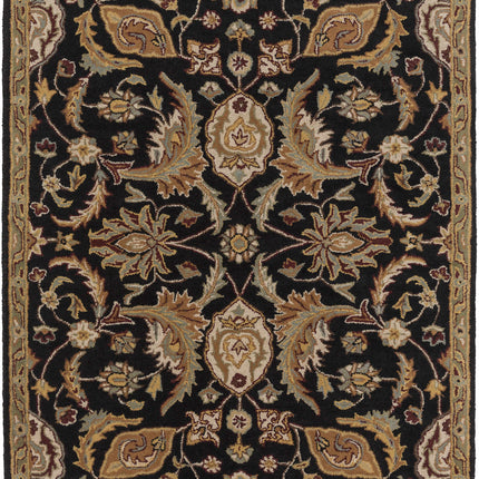 Blomkest Black&Yellow Traditional Wool Carpet - Promo Rugs TriadCommerceInc 5' x 7'6" Rectangle