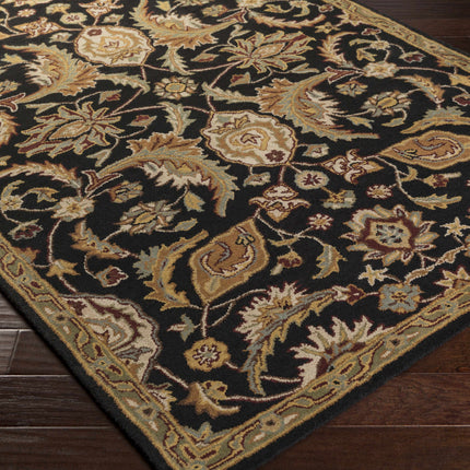 Blomkest Black&Yellow Traditional Wool Carpet - Promo Rugs TriadCommerceInc