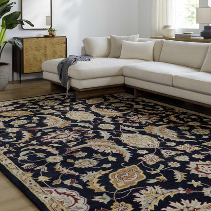 Blomkest Black&Yellow Traditional Wool Carpet - Promo Rugs TriadCommerceInc 8' x 11' Rectangle
