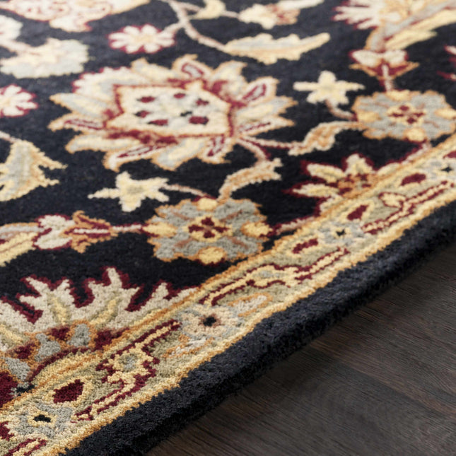 Blomkest Black&Yellow Traditional Wool Carpet - Promo Rugs TriadCommerceInc
