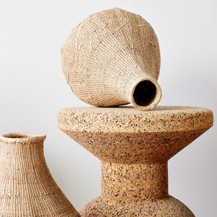 Binga Nongo Natural Woven Gourd Basket Baskets & Vessels TriadCommerceInc