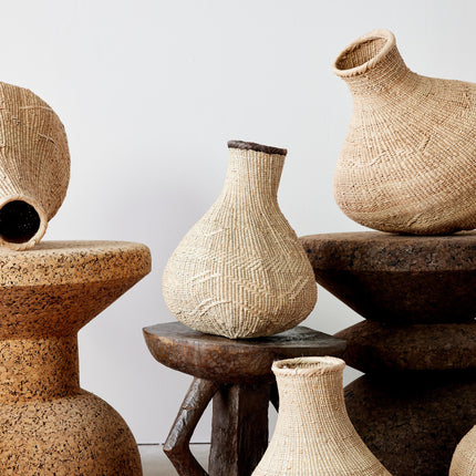 Binga Nongo Natural Woven Gourd Basket Baskets & Vessels TriadCommerceInc