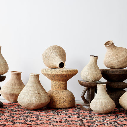 Binga Nongo Natural Woven Gourd Basket Baskets & Vessels TriadCommerceInc