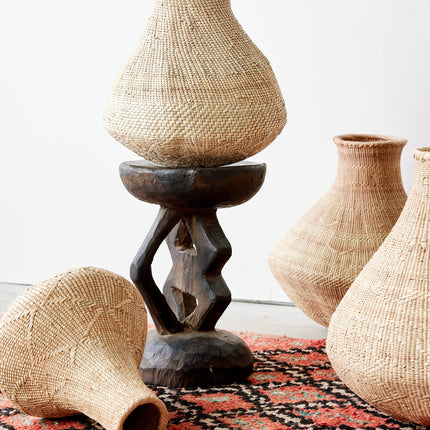 Binga Nongo Natural Woven Gourd Basket Baskets & Vessels TriadCommerceInc