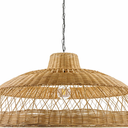 Bailleval Dark Brown Rattan Pendant Pendants TriadCommerceInc
