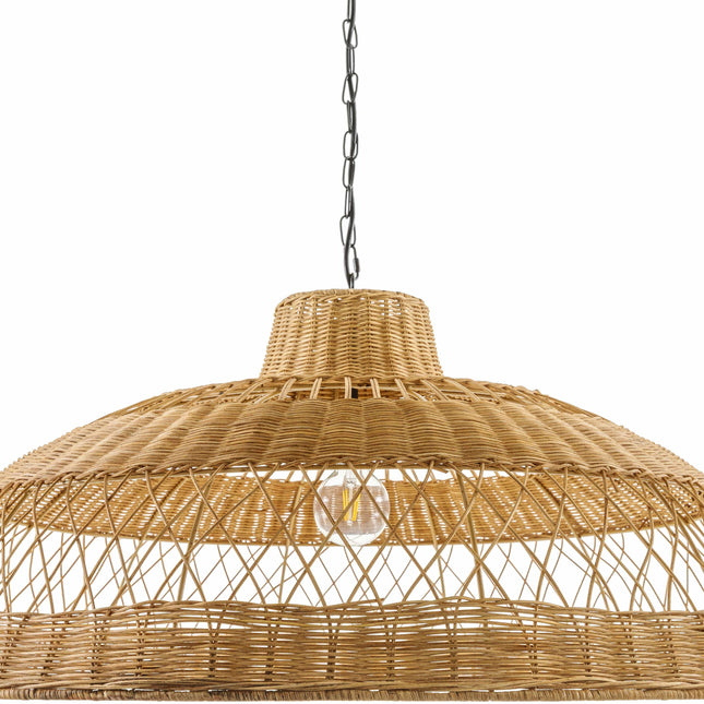 Bailleval Dark Brown Rattan Pendant Pendants TriadCommerceInc