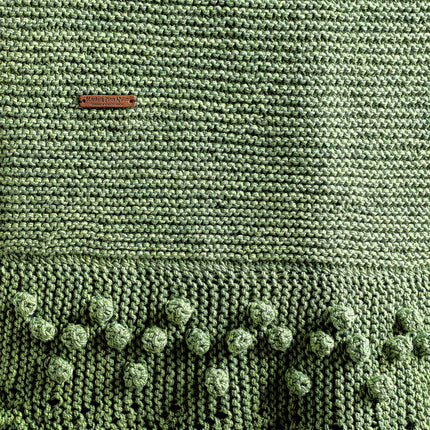 Bobble Lace Edged Eco-Cotton Throw Throw Pillows & Blankets TriadCommerceInc