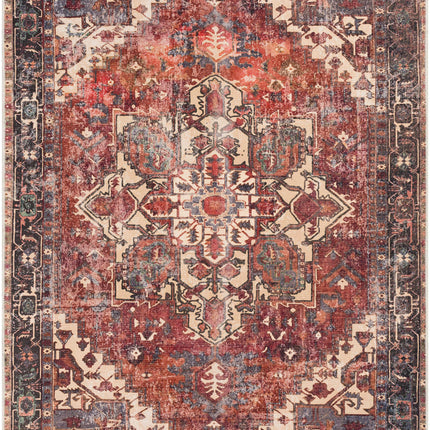 Bondville Vintage Flat Pile Washable Rug Rugs TriadCommerceInc 5'3" x 7'3" Rectangle