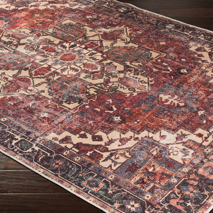 Bondville Vintage Flat Pile Washable Rug Rugs TriadCommerceInc