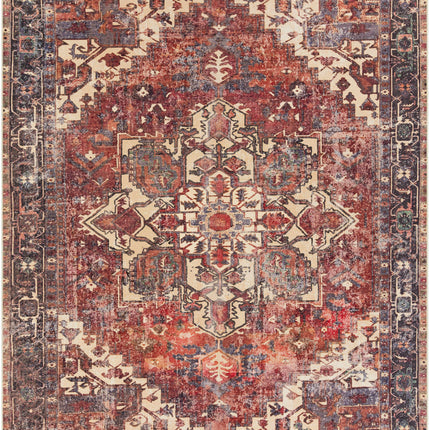 Bondville Vintage Flat Pile Washable Rug Rugs TriadCommerceInc 7'10" x 10'2" Rectangle