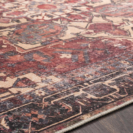 Bondville Vintage Flat Pile Washable Rug Rugs TriadCommerceInc