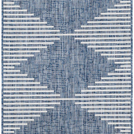 Stephan Navy Outdoor Rug Rugs TriadCommerceInc 2'7" x 10' Runner
